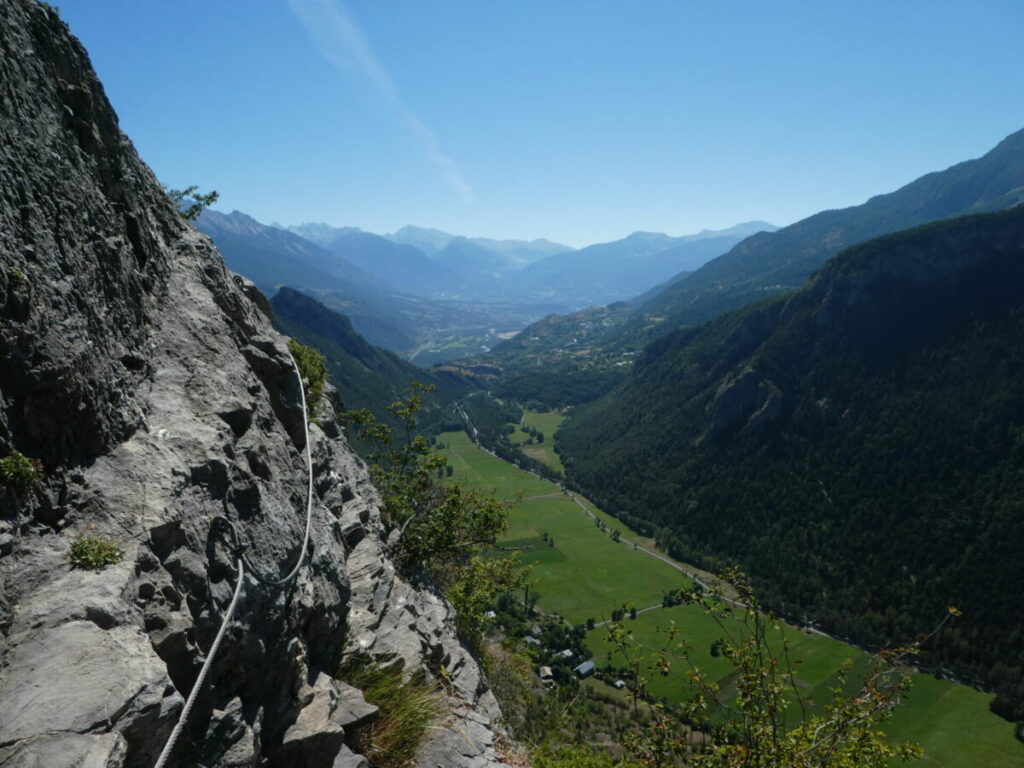 La vallée de Freissinières depuis la via ferrata