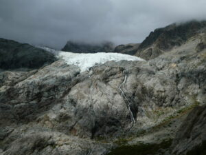 Le Glacier Blanc à sa base depuis le refuge